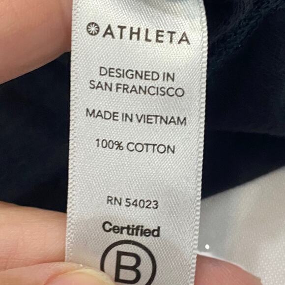 Athleta Black Boxy Muscle Tee Size XS Extra Small - Picture 4 of 6